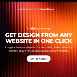 Get Design – Copy Any Website Design In One Click